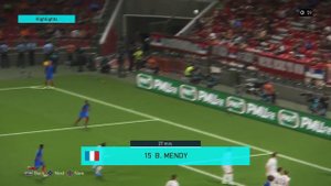 PES 10v10 Serbia vs France - game 1 highlights