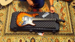 Unboxing the New Fender American Ultra Stratocaster - Tiger's Eye Limited-Edition