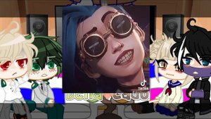 Bnha react to Jinx | Arcane | gacha club | bella_cado