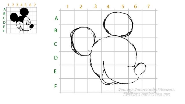 Как делать рисунки по клеточкам. Легкие рисунки по клеточкам. смотреть онлайн