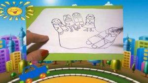 Семья пальчиков Рисунки детей Family Fingers