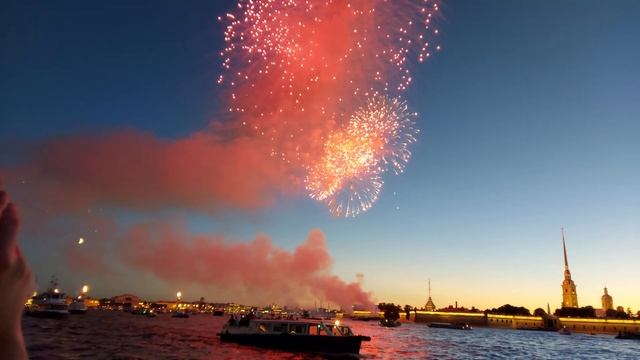 Салют в Питере на день ВМФ 2020 смотреть онлайн