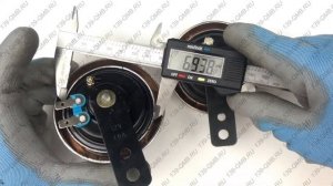 Сигнал звуковой мопед Альфа, Орион - 2шт хром - обзор, замеры | 139-QMB.RU