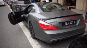 BRABUS SL 800 Roadster - Start Up & Brutal Accelerations
