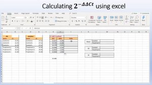 Calculate 2^-delta delta Ct using Excel (Relative gene expression)