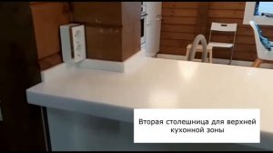 Столешница из искусственного акрилового камня с интегрированной мойкой для частного дома?