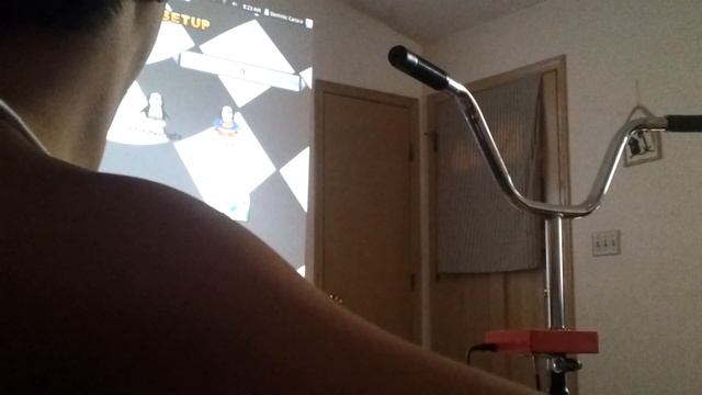 Exercise bike video game controller