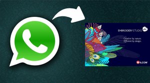 Как из Whatsapp вставить картинку в Wilcom