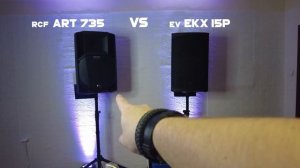 RCF ART 735 VS EV EKX 15P | Лобовое столкновение