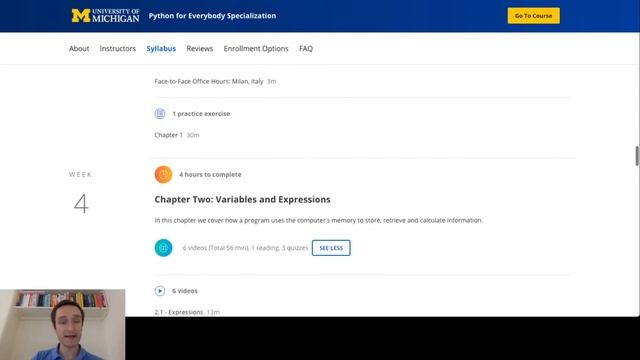 Python for Everybody Specialization from University of Michigan on Coursera