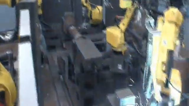 Роботизированная автоматическая линия по сварке цилиндрических деталей с автоматической загрузкой