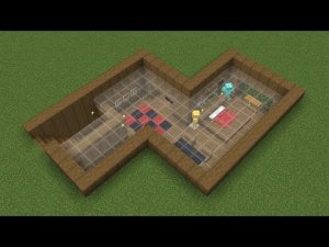 Майнкрафт - Как построить большой подземный дом. Minecraft