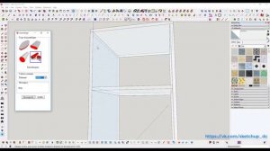 Расстановка присадки в Sketchup