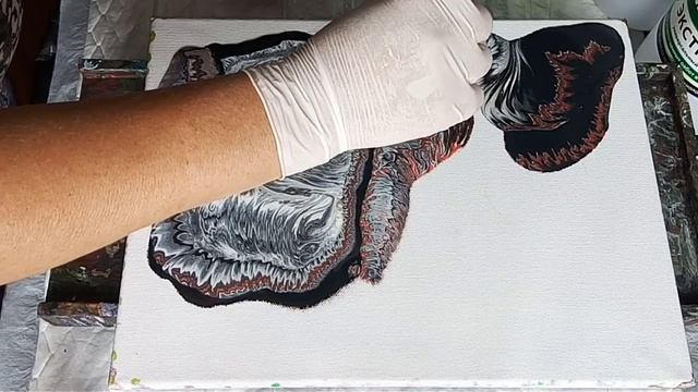 Fluid Art, Акриловая заливка: ТЕХНИКА ГРЯЗНЫЙ СТАКАН. Acrylic Paint Pouring смотреть онлайн