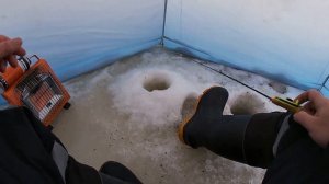 Зимняя рыбалка 2022-2023 на реке Пышма.