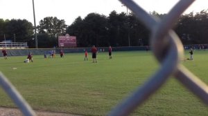 Andrew at Maryville College baseball clinic