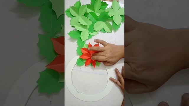 DIY poinsettia wreath for Christmas decoration|Tiệp Đoàn DIY handmade #hoatrangtri