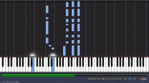 Rihanna - California King Bed Piano Tutorial [50% speed] (Synthesia)