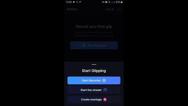 Самое полезное приложение запись экрана Glip Screen Recorder