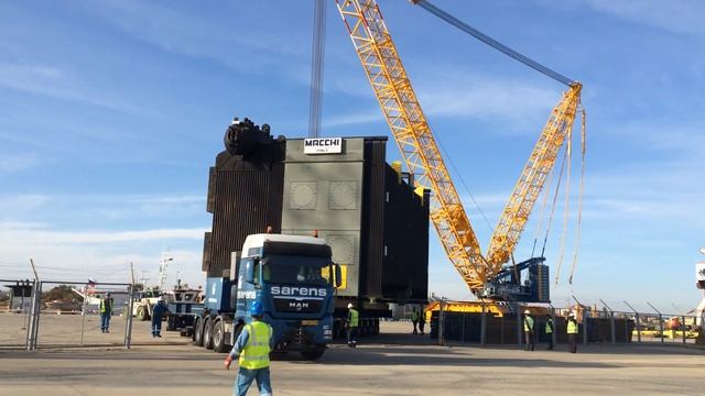 Sarens Kazakhstan moving OOG Cargo through Atyrau city