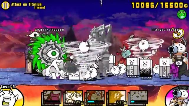 The Battle Cats | Sweet Irony | Attack On Titanium (Insane) | Metal Cyclone Tutorial/Walkthrough смотреть онлайн