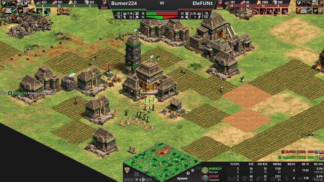 АНТИ РЕКОРД! Слил 80 крестьян в матче, Самый жёсткий матч Бундса Age of Empires II DE смотреть онлайн