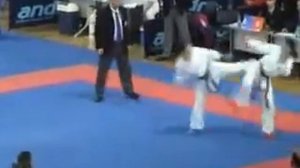 WKF european championship 2006-semi-final karate female kumite -60 marina kovijanic 4