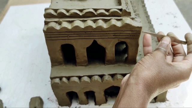 How to make a clay mosque | Amazing technique build DIY miniature mosque | clay mosque | clay arts смотреть онлайн