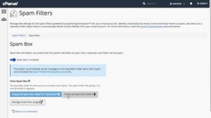 cPanel Tutorials - Spam Filters