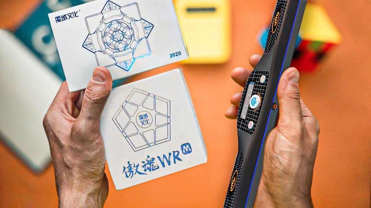 Про кубики Рубика MoYu Weilong WRM 2020 / Megaminx WRM / MGC 7x7 / GAN TIMER смотреть онлайн