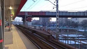 СВХ Северо-Восточная хорда. Вид на огромную эстакаду над платформой Окружная. Строительство в Москве