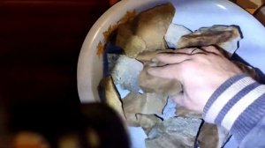 Жадеит и нержавейка в закрытой каменке после 12 топок печи.