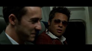 Первая встреча Тайлера Дёрдена с Рассказчиком ("Бойцовский клуб / Fight Club" 1999)