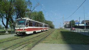 Самара. Трамвай 71-405 «Спектр» (сдвоенный). 01 июня 2021