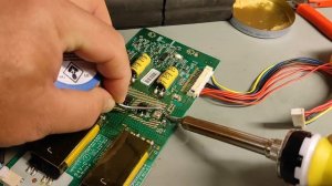 Пайка SMD компонентов  термовоздушной паяльной станцией