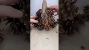 DIY Новогодняя ёлка из шишек  Pine cones Christmas tree  1