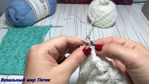 Араны на Ажуре 2. Красивый узор спицами.