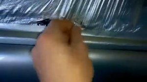 Результат покраски лупатого в серебро и косяки от липкой салфетки.