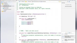iOS программирование в Xcode. Урок 14.1 - UITableView