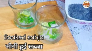 Sabja Lemonade | Basil Seeds Drink | Weightloss drink | Monisa's Kitchen