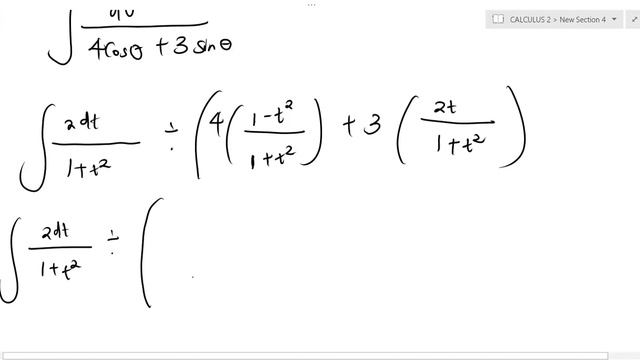 Integration using t = tan (x/2) substitution( part 2...) смотреть онлайн