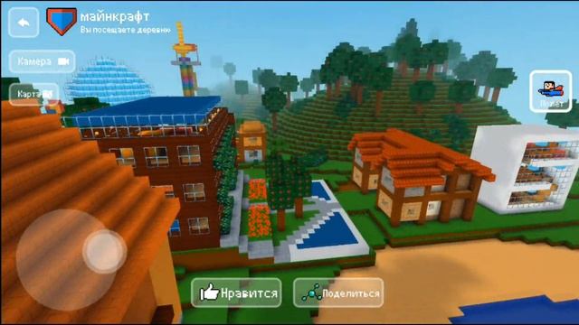 Крутые деревни моих подписчиков в БЛОК КРАФТ - деревня Майнкрафт смотреть онлайн