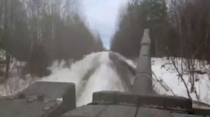Т-80 на скорости 80