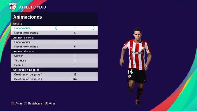 PES2021 DANI GARCÍA ATHLETIC CLUB DE BILBAO TUTORIAL DE ESTADÍSTICAS смотреть онлайн