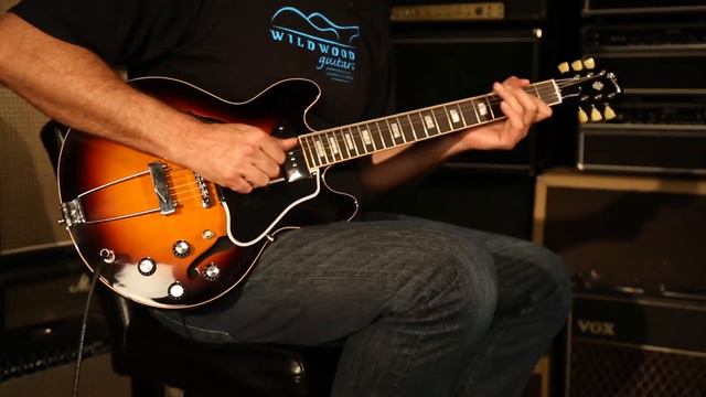 Gibson Memphis ES-390 with P-90s Gloss • SN: 10414710 смотреть онлайн