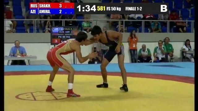 50 кг Абдулвагаб Шахбанов (Россия) — Махир Амирасланов (Азербайджан) смотреть онлайн