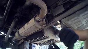 Зил -- 130  замена выхлопной трубы