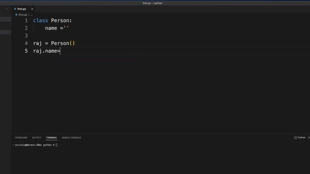 Python Class and Object