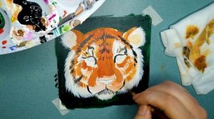 Пропорции тигра. Легкий способ нарисовать тигра. Как нарисовать тигра акрилом. Тигр акрилом.?