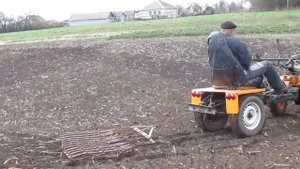 дизельный мотоблок карвер боронование